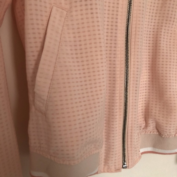 Merona Peach Track Jacket with Stripes - Picture 5 of 9